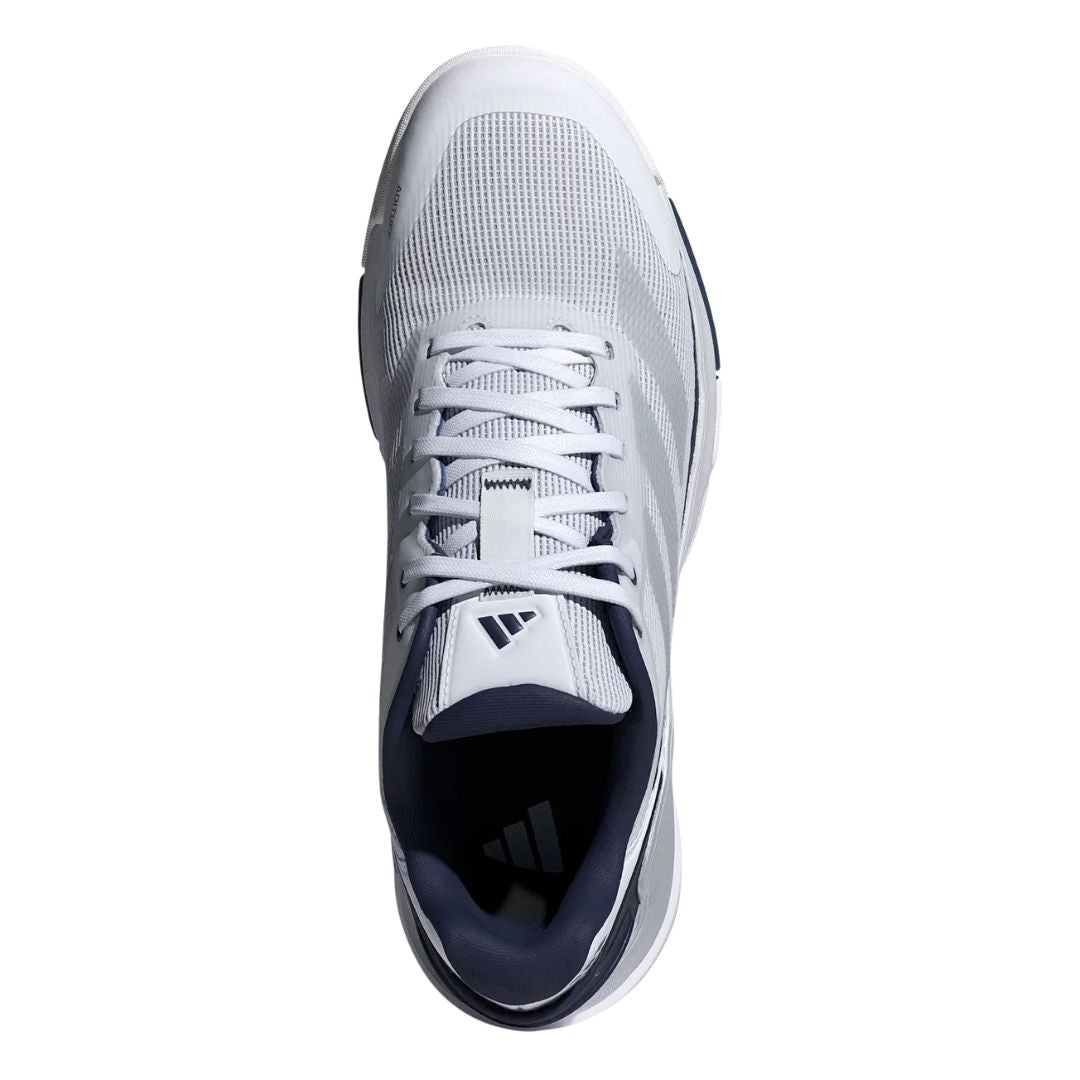 Adidas Crazyquick LS Men Padelsko (Cloud White/Silver Metallic/Dark Blue)