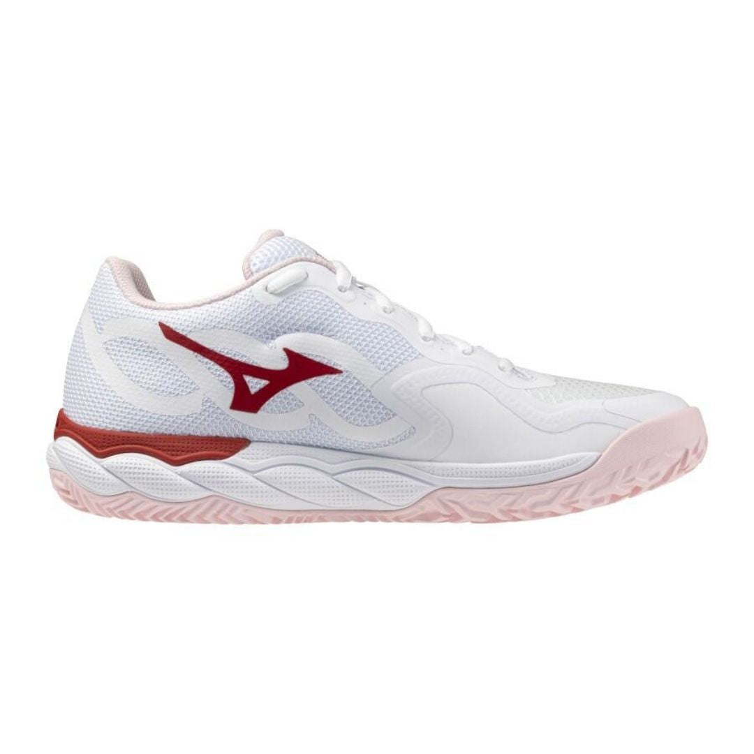 Mizuno Wave Enforce Court 7 CC Women (White/Pinkesque/Barbados Cherry)