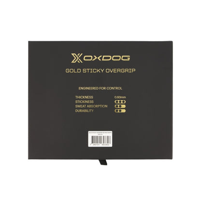 Oxdog Gold Sticky Overgrips 60 pack White