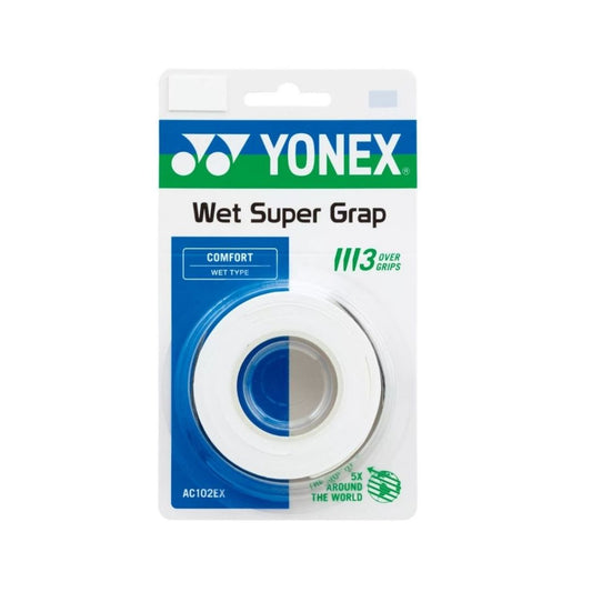 Yonex Wet Super Grap (3-pak, White)