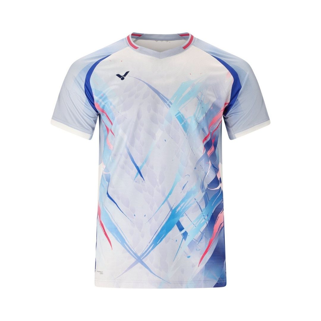 Victor T-60004 Lee Zii Jia T-shirt (Aquarius) - Racketlife.dk