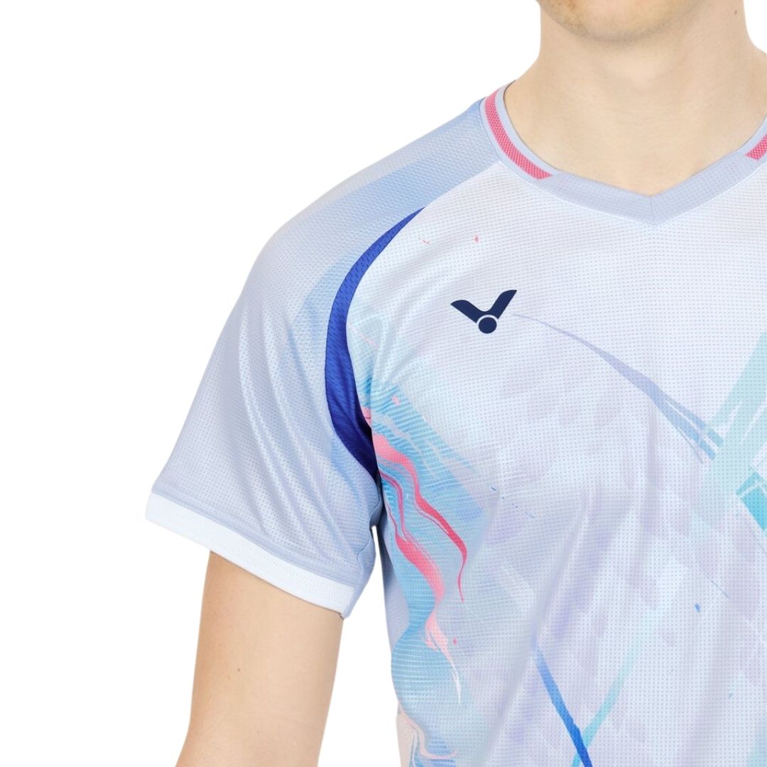 Victor T-60004 Lee Zii Jia T-shirt (Aquarius) - Racketlife.dk