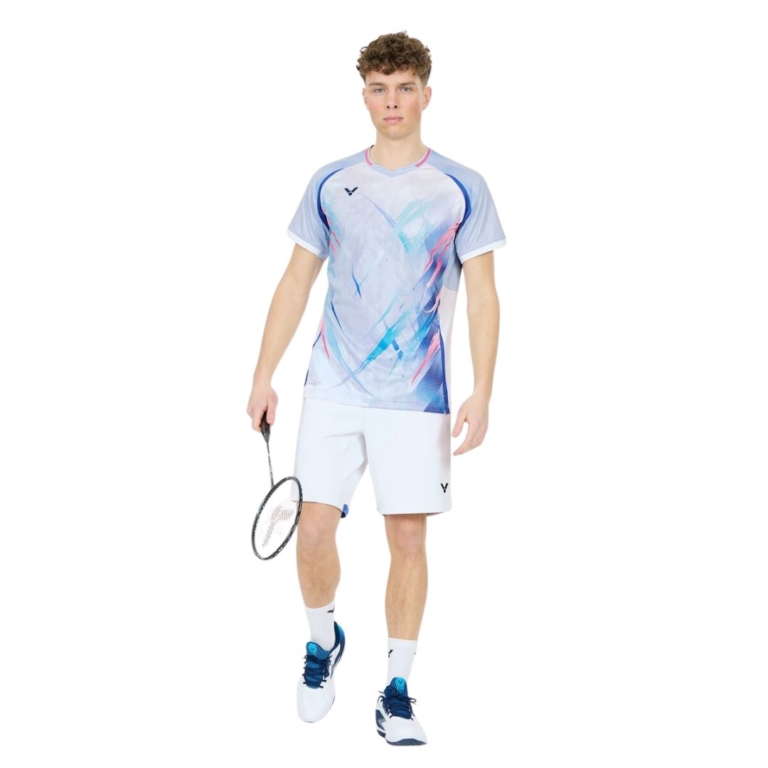 Victor T-60004 Lee Zii Jia T-shirt (Aquarius) - Racketlife.dk