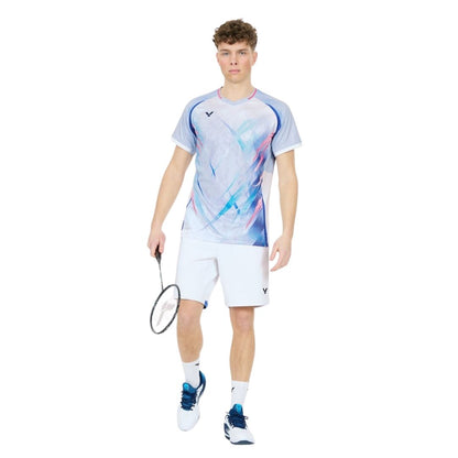 Victor T-60004 Lee Zii Jia T-shirt (Aquarius) - Racketlife.dk