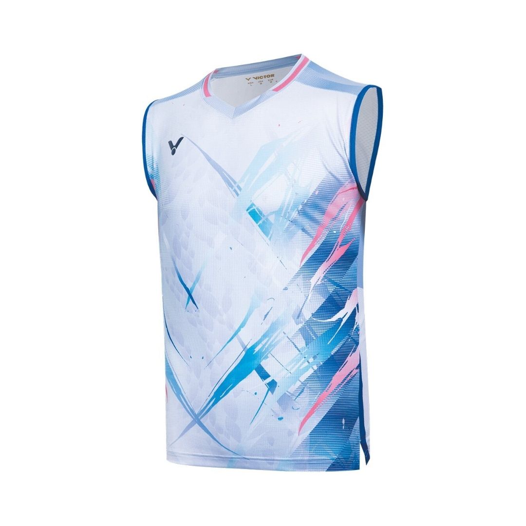 Victor T-60005 Lee Zii Jia Sleeveless T-shirt (Aquarius) - Racketlife.dk