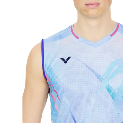 Victor T-60005 Lee Zii Jia Sleeveless T-shirt (Aquarius) - Racketlife.dk
