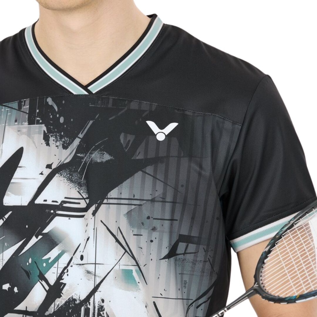 Victor T-60006 Jonatan Christie T-shirt (Black) - Racketlife.dk
