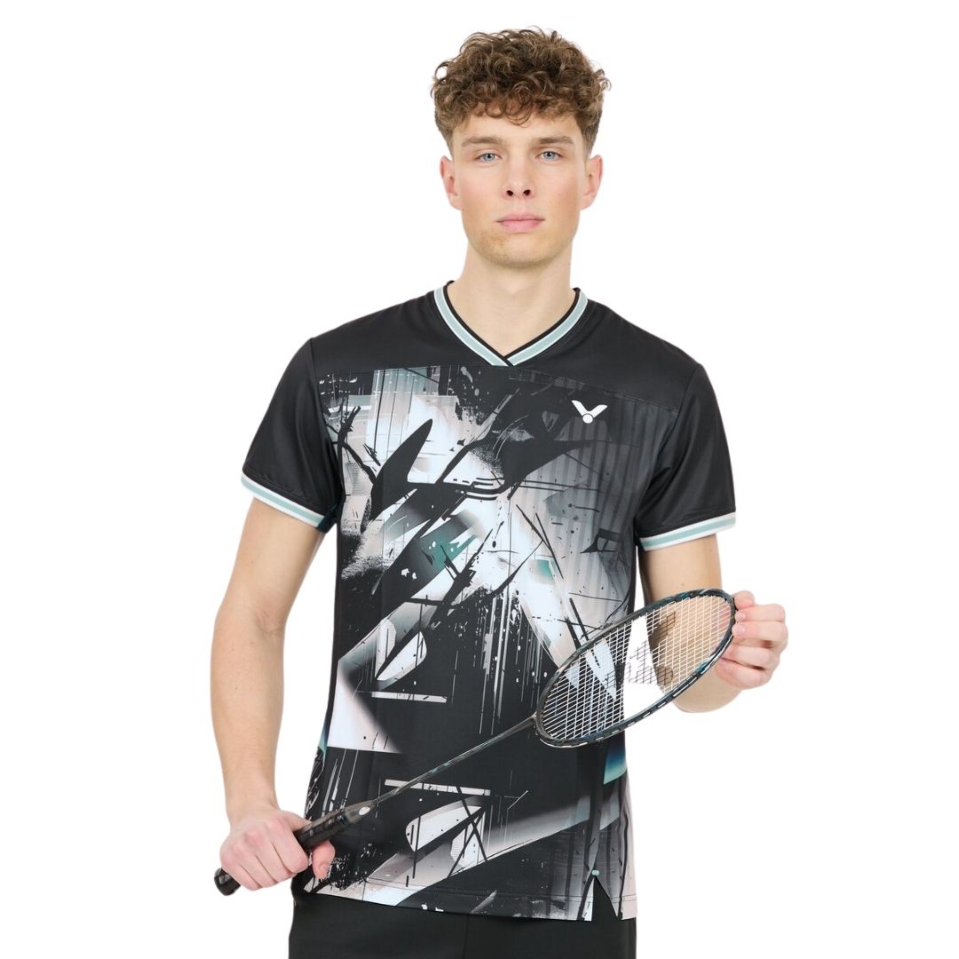Victor T-60006 Jonatan Christie T-shirt (Black) - Racketlife.dk