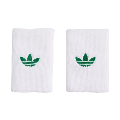 Adidas Originals Large Wristbands (2-pak, White/Green)