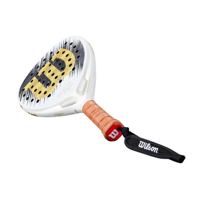 Wilson Defy Pro V1 SE Padelbat White Black Gold