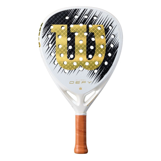 Wilson Defy V1 SE Padelbat White Black Gold