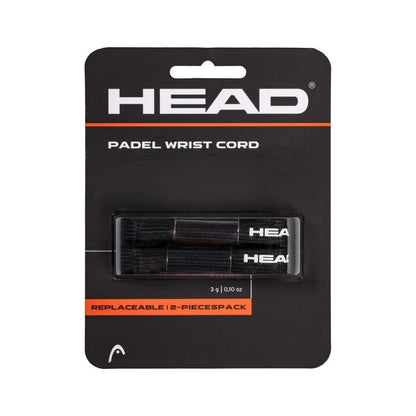 Head Replaceable Padel Cords (2-pak, Black)