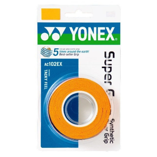 Yonex Wet Super Grap (3-pak, Orange)