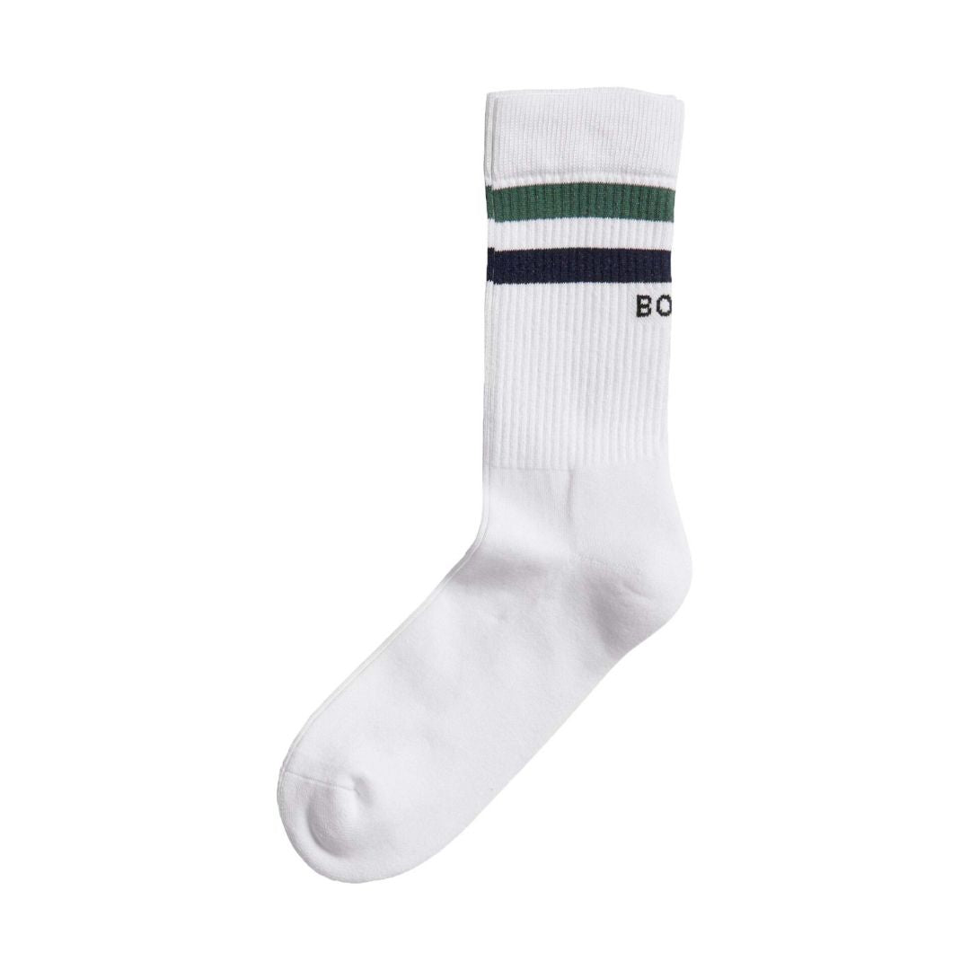 Björn Borg Classic Crew Sock (3-pak, White/Green/Navy Blue)