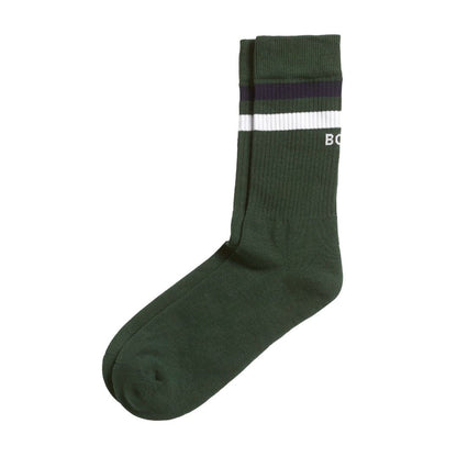 Björn Borg Classic Crew Sock (3-pak, White/Green/Navy Blue)