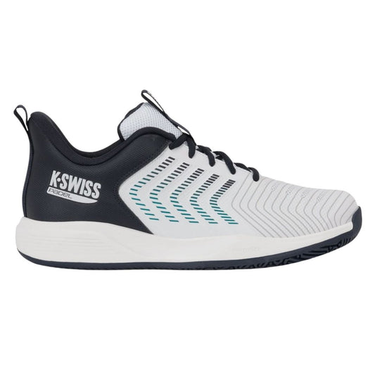 K-Swiss Ultrashot Light Padelsko (White/Carbon/Baltic)