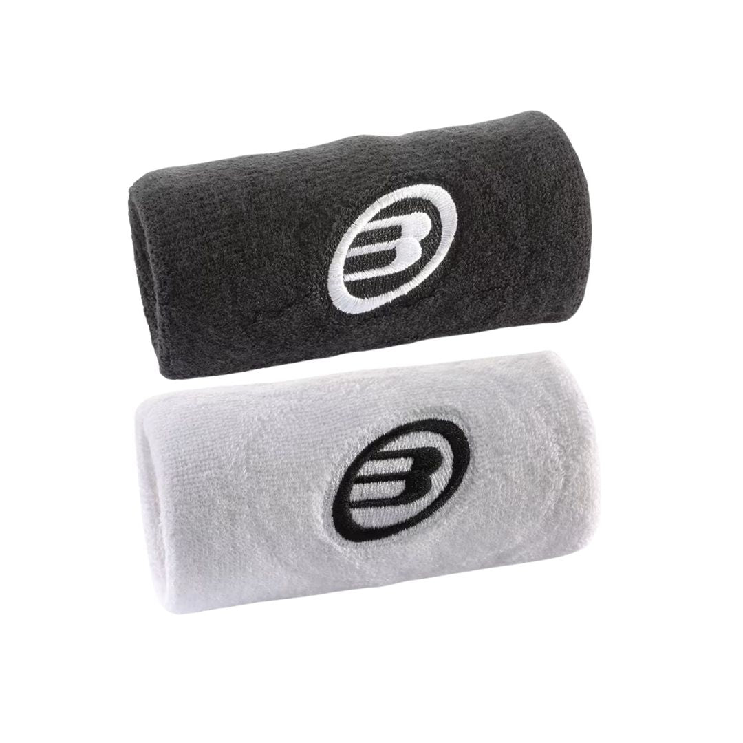Bullpadel BPMU262 I Wristbands (2-pak, Black/White)