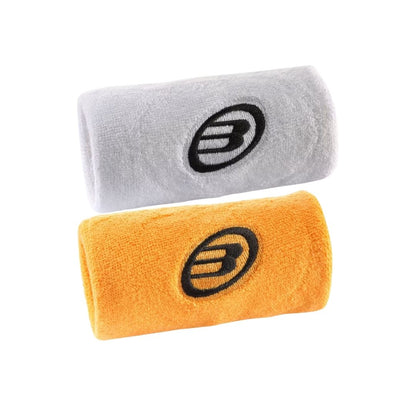 Bullpadel BPMU262 I Wristbands (2-pak, Lava/Light Grey)