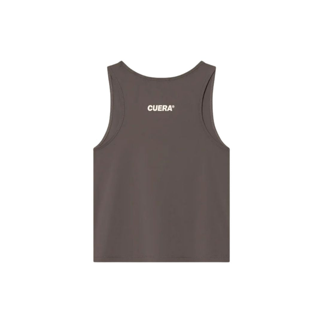 Cuera Oncourt Cropped Tank Top (Dark Brown)