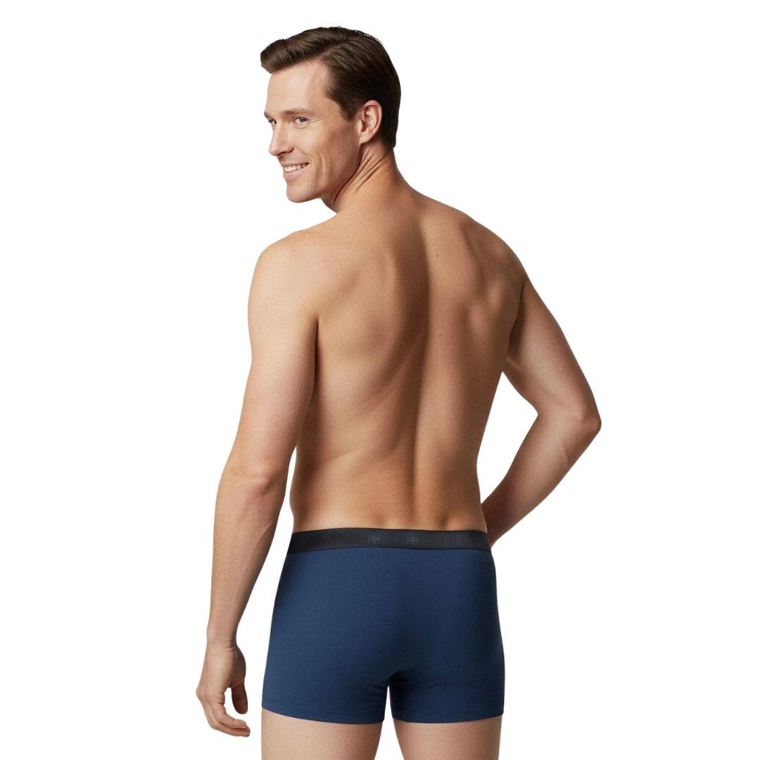 Impetus Plain Boxershorts (2-pak, Blue+Navy Blue)