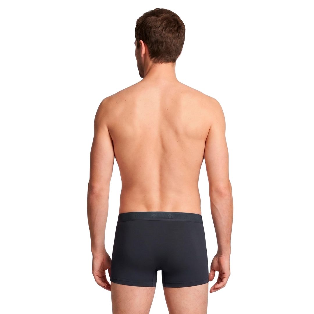 Impetus Plain Boxershorts (2-pak, Grey+Navy Blue)