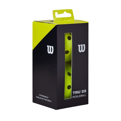 Wilson Tru 32 Pickleballbolde (2-pak, Yellow)
