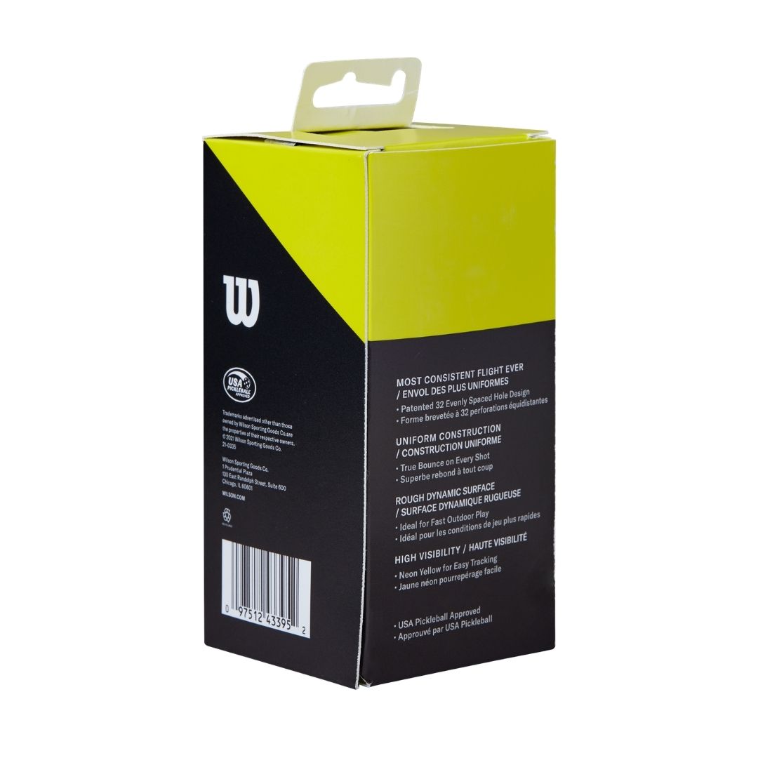 Wilson Tru 32 Pickleballbolde (2-pak, Yellow)
