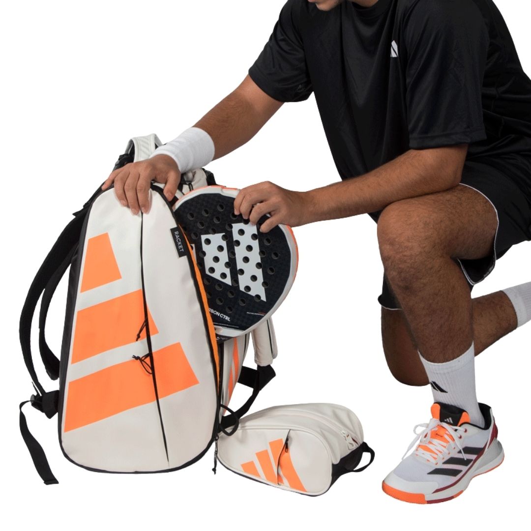 Adidas Multigame Padel Bag 2026 (Off White/Orange)