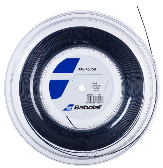Rulle med Babolat RPM Rough Tennisstrenge (200 m)