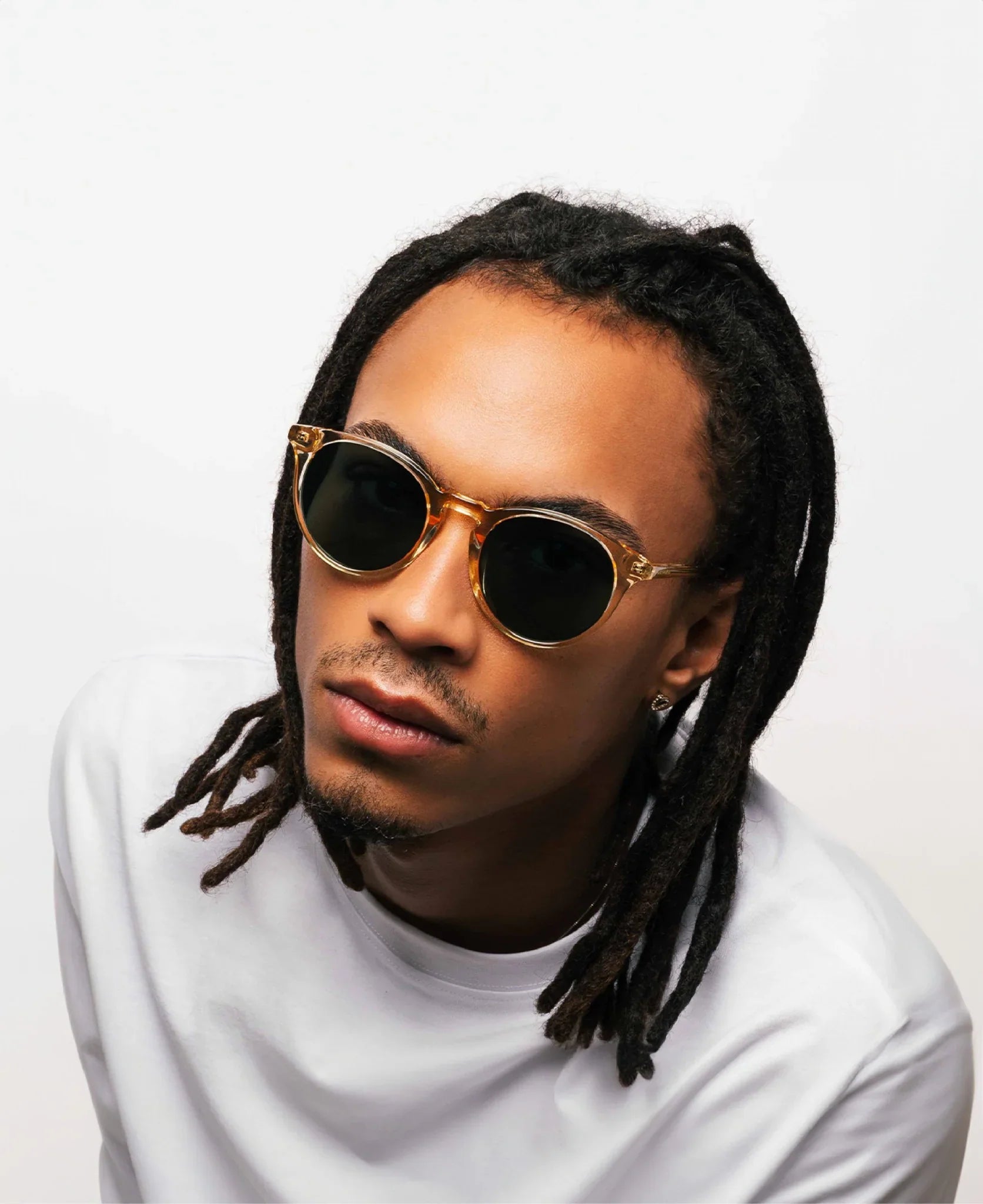 MessyWeekend New Depp Solbriller (Champagne Green)