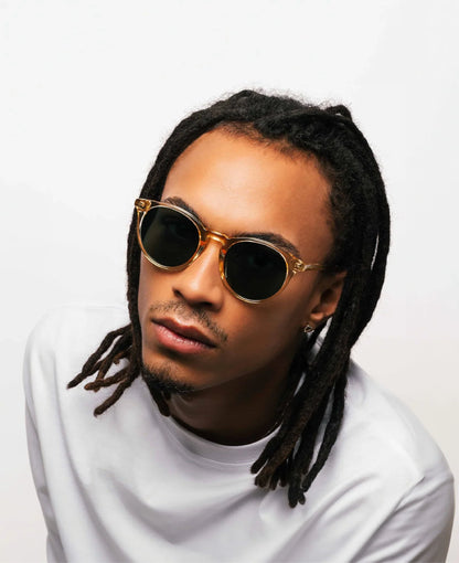 MessyWeekend New Depp Solbriller (Champagne Green)