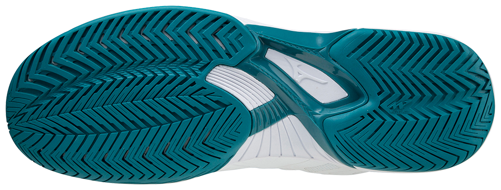 Mizuno Wave Exceed SL 2 (AC) Padelsko (White/Harborblue/Firecracker) - Padellife.dk