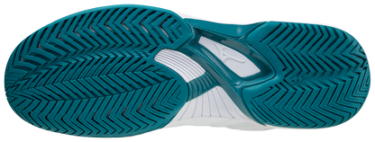 Mizuno Wave Exceed SL 2 (AC) Padelsko (White/Harborblue/Firecracker) - Padellife.dk