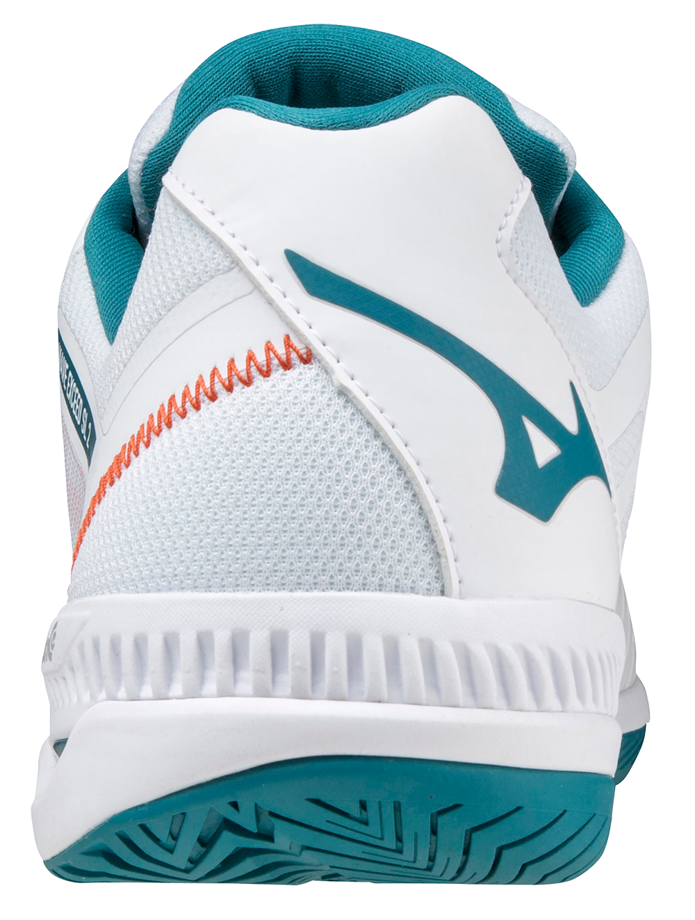 Mizuno Wave Exceed SL 2 (AC) Padelsko (White/Harborblue/Firecracker) - Padellife.dk