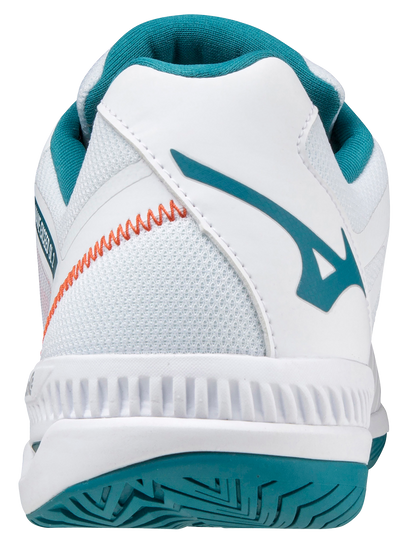 Mizuno Wave Exceed SL 2 (AC) Padelsko (White/Harborblue/Firecracker) - Padellife.dk