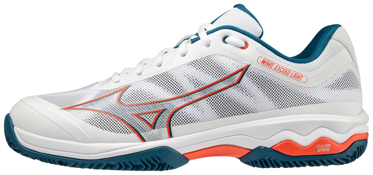 Mizuno Exceed Light CC Padelsko (Mens, Hvid/Orange) - Padellife.dk