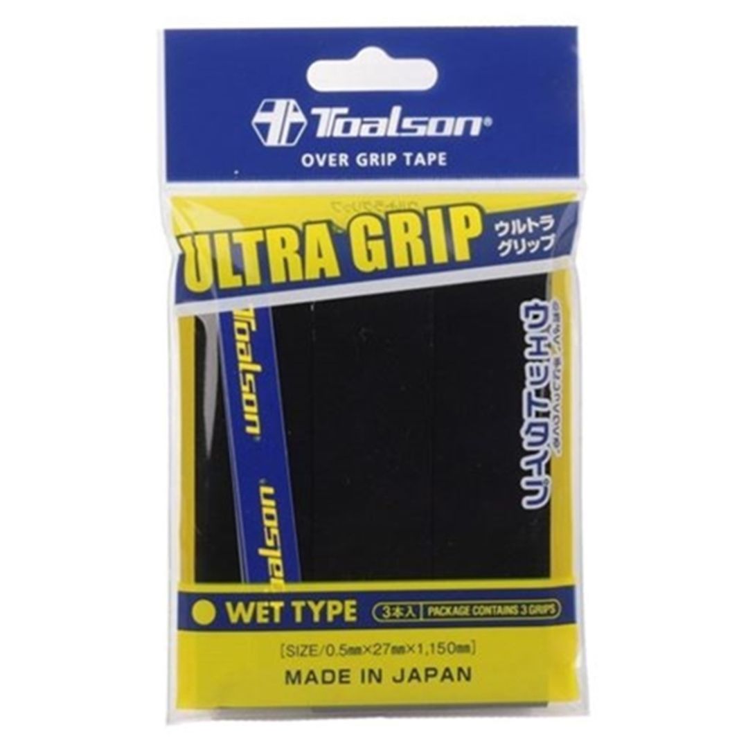 Toalson Ultra Grip 3 stk (Sort) padellife