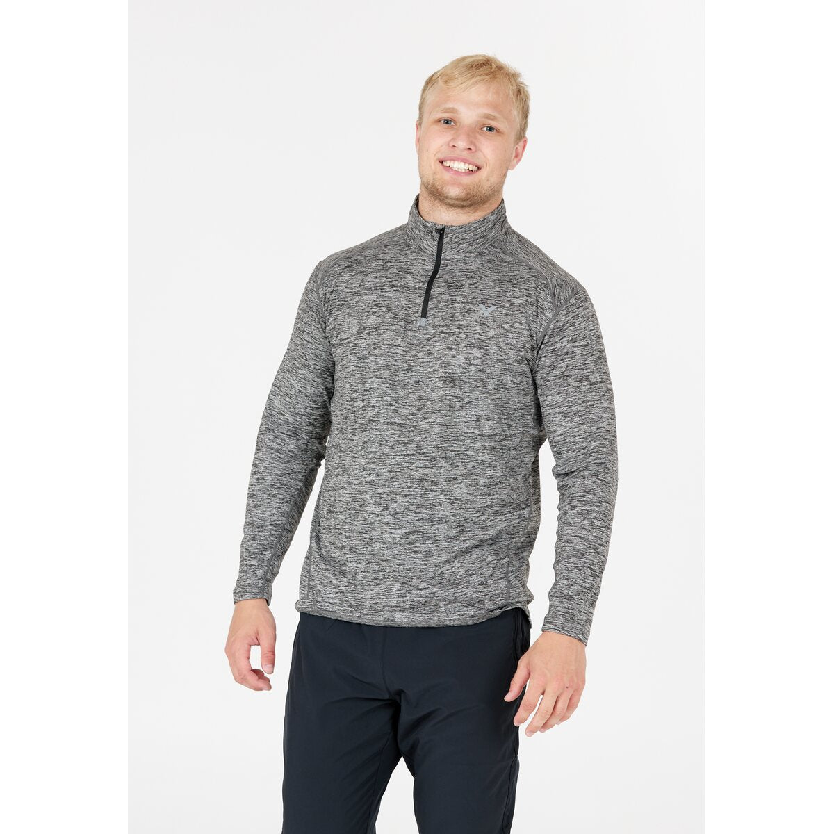 Victor Lamon M Melange Performance Midlayer (Light Grey Melange)