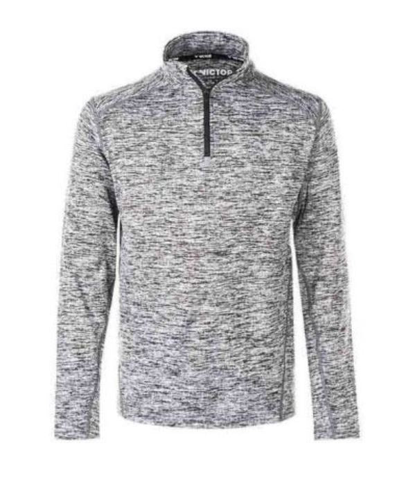 Victor Manis Jr. Melange Performance Midlayer (Light Grey Melange)