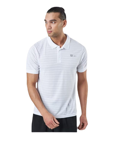 Wilson Bela Stripe Polo Ii (Hvid) - Racketlife.dk