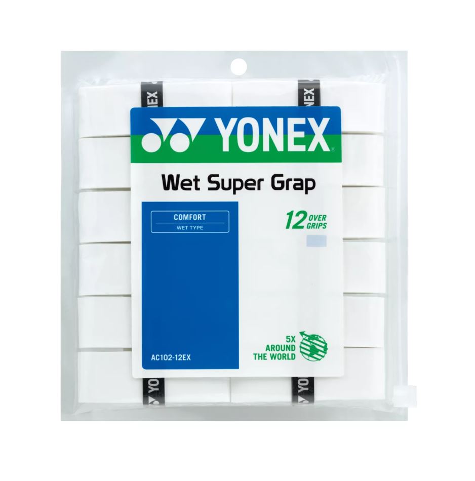 Yonex Wet Super Grap (12-pak, hvid)