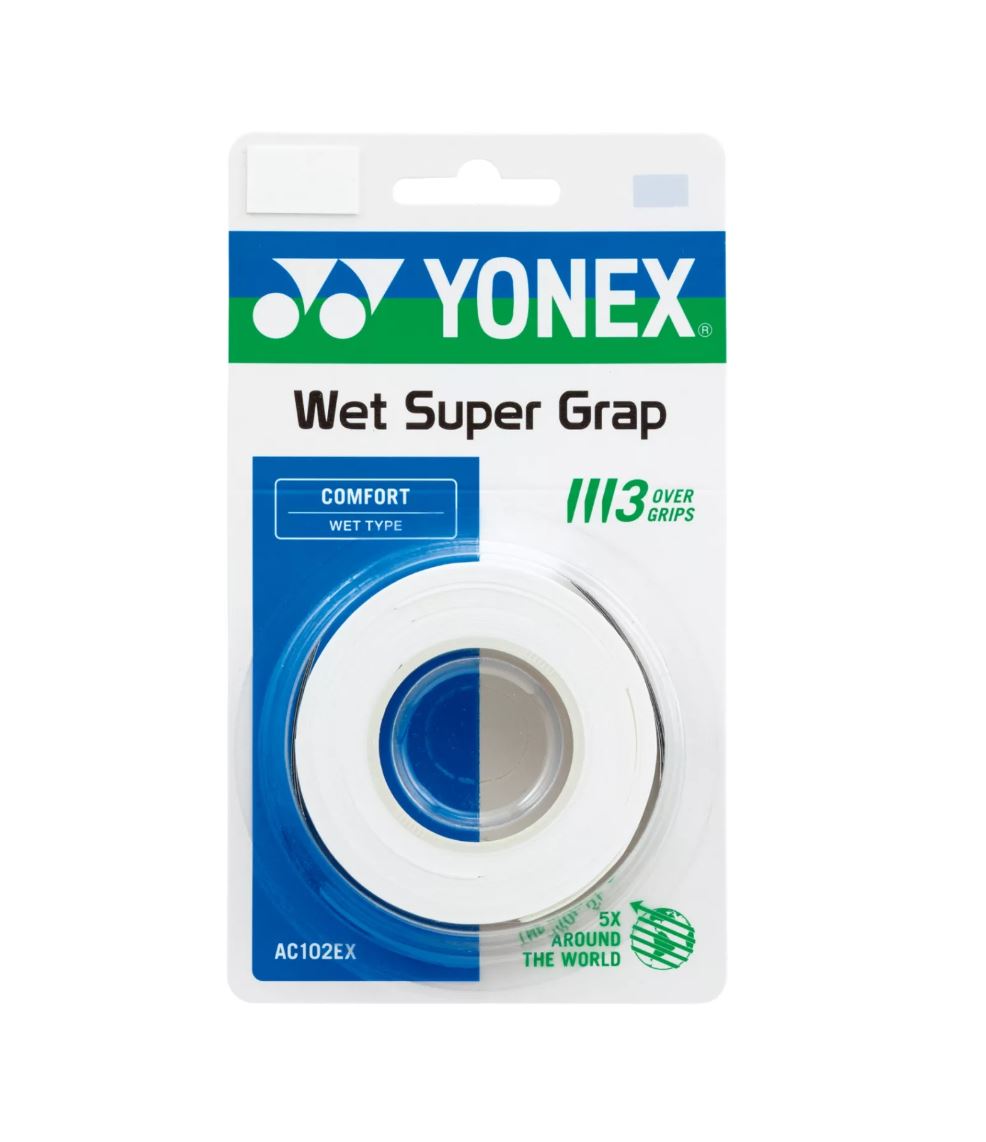 Yonex Wet Super Grap (3 stk., Hvid)