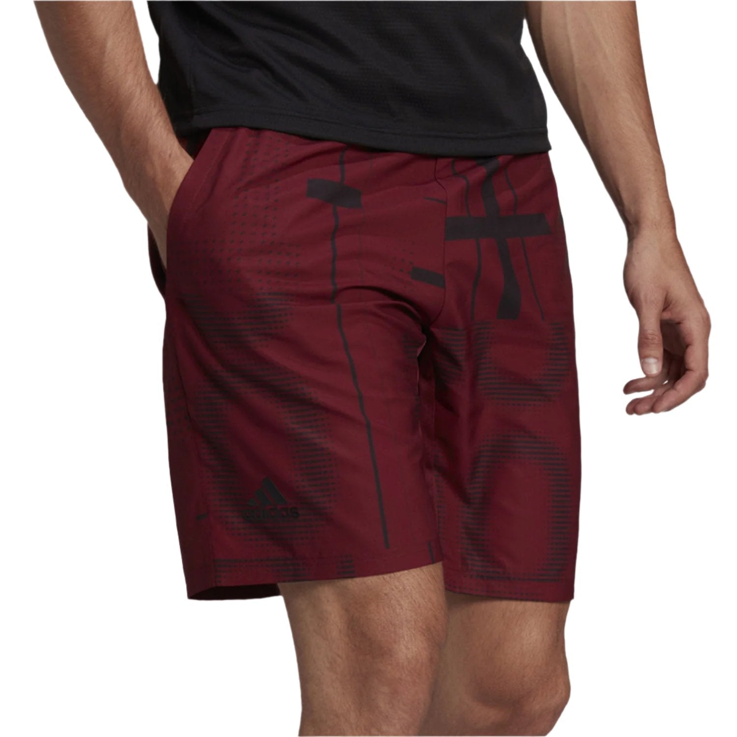 Adidas Club 3-Stripe Shorts (Mørkerød) - Padellife.dk