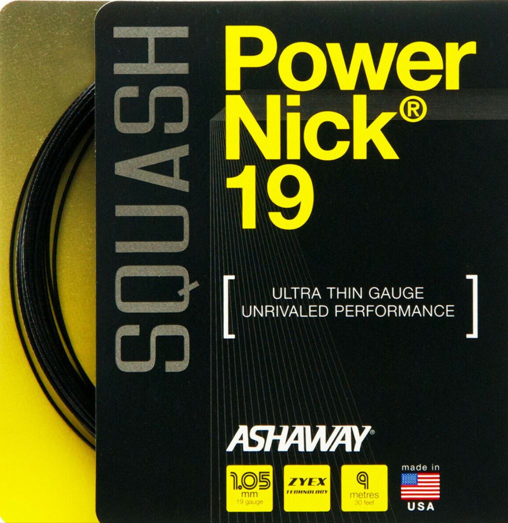 Opstrengning med Ashaway PowerNick 1.05 (Sort)