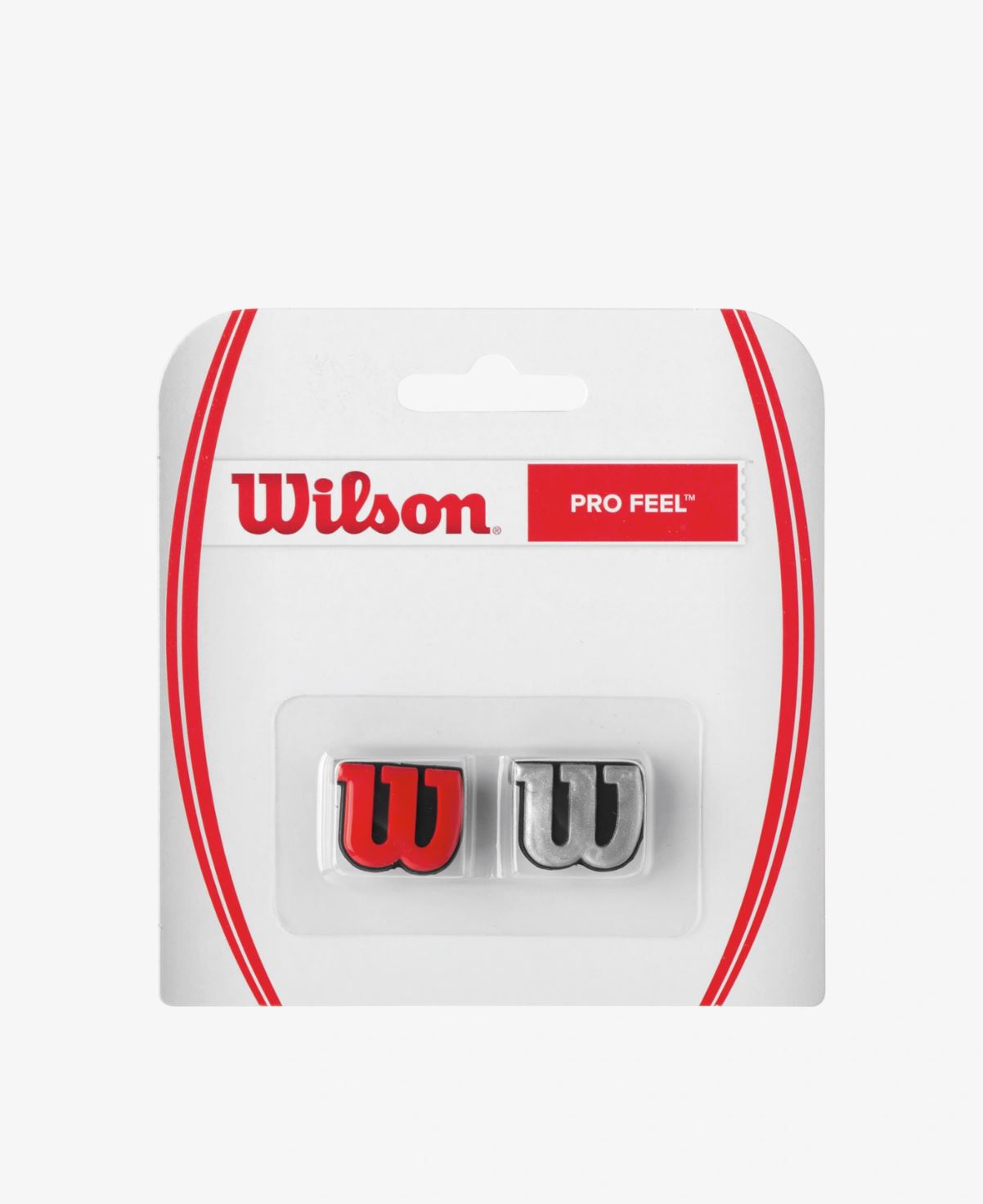 Wilson Pro Feel Støddæmper (2-pak, Rød/Sølv)