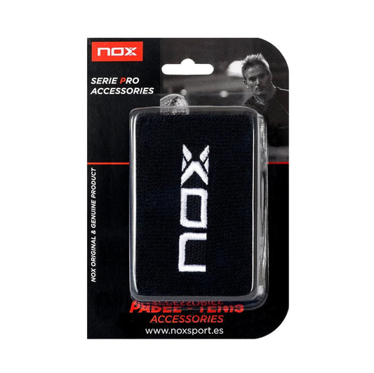 Nox Wristbands (2 stk., Sort med hvidt logo)