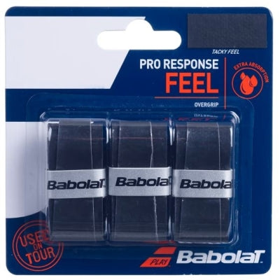 Babolat Pro Response Overgrip (Sort, 3-pak)