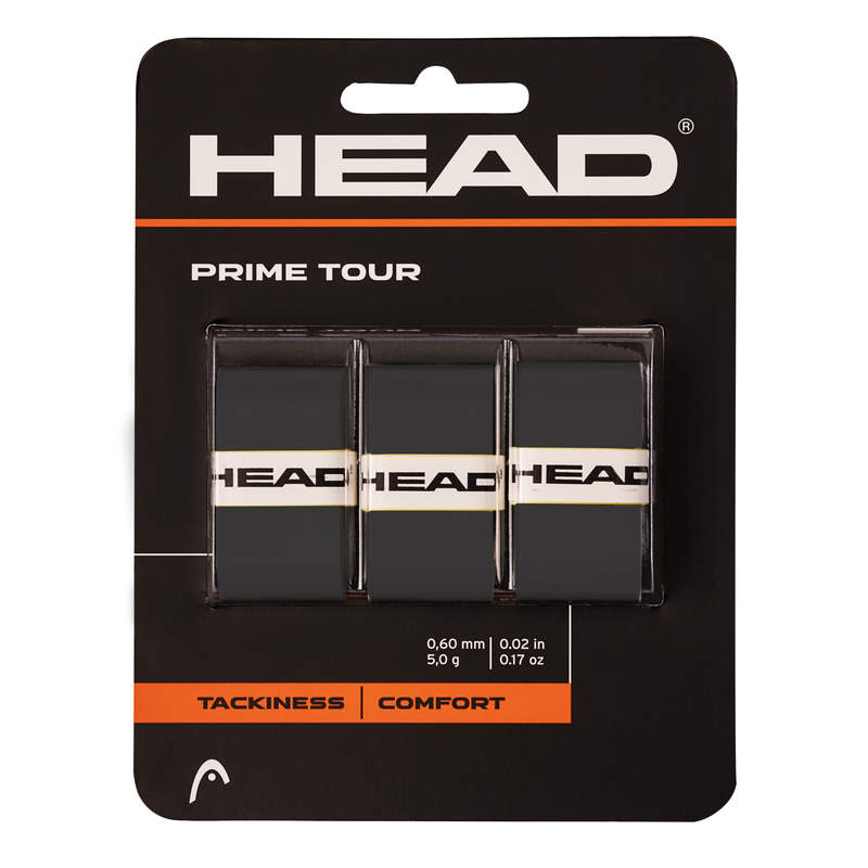 Head Prime Tour Overgrip (3-pak, sort)