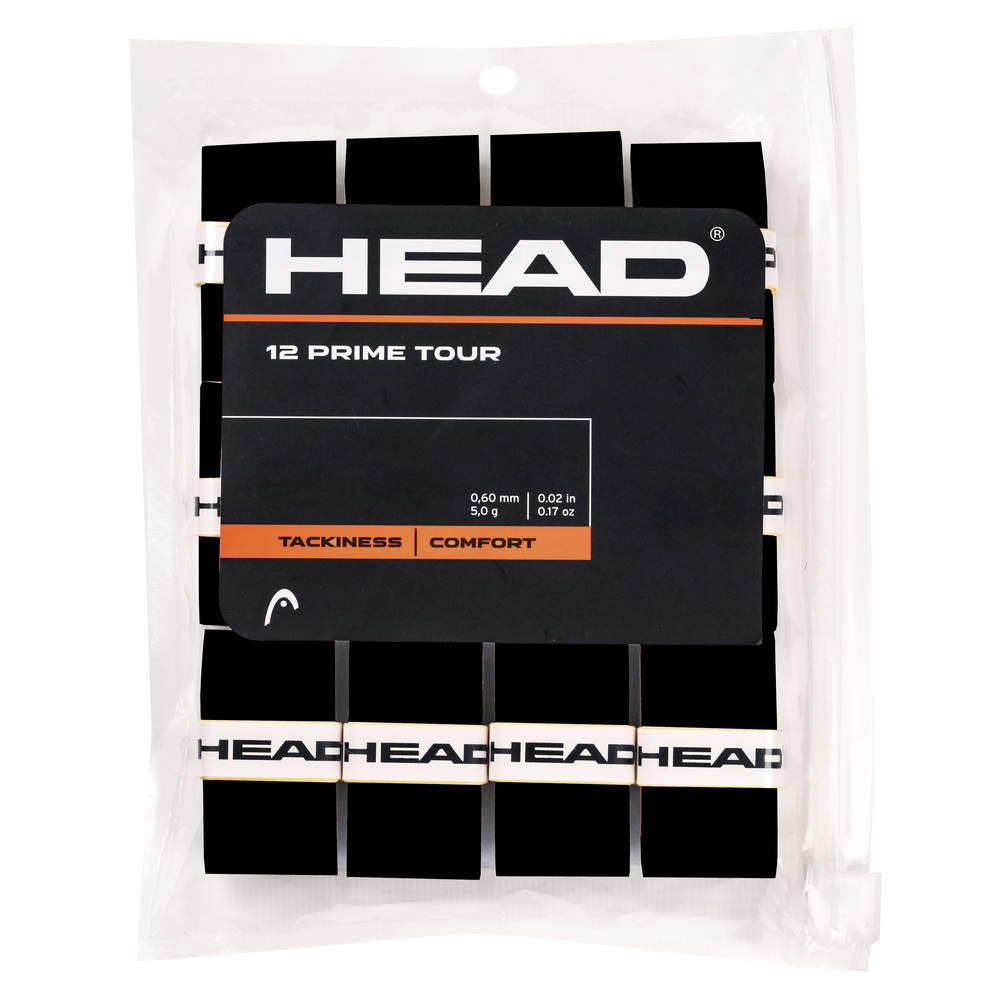 Head Prime Tour Overgrip (12-pak, sort)