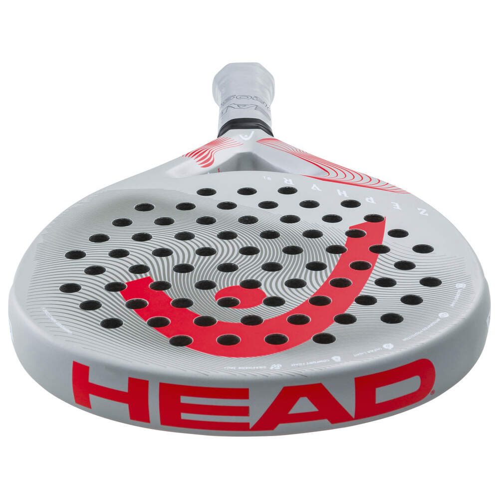 Head Zephyr Ultralight 2023 Padelbat (Grey/Red)